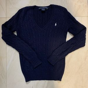 Polo Ralph Lauren Knit Sweater in Navy Blue